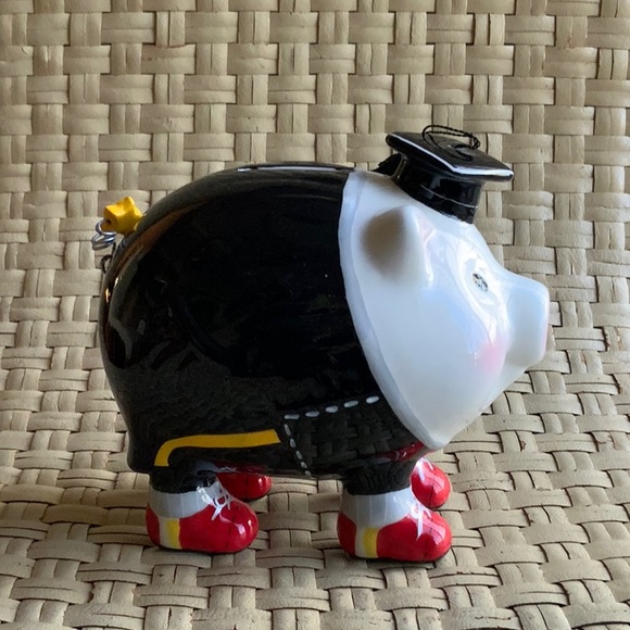 GRADUATION PIGGY BANK CERAMIC - Picture 1 of 6